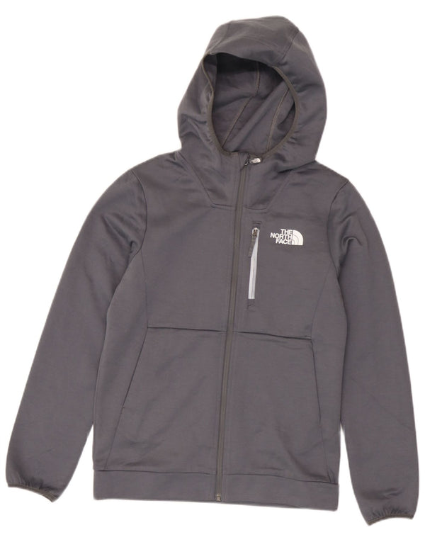 Pulover cu capota cu fermoar The North Face pentru baieti 14-15 ani XL poliester gri