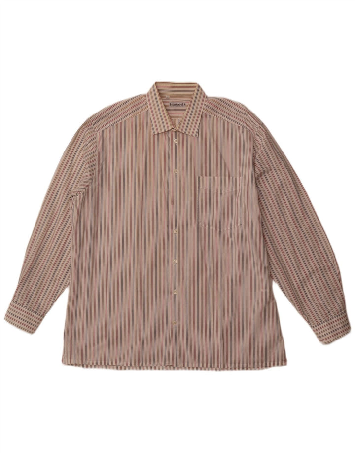 CACHAREL Cămașă Bărbați Mărimea 43 XL Alb Murat Pinstripe