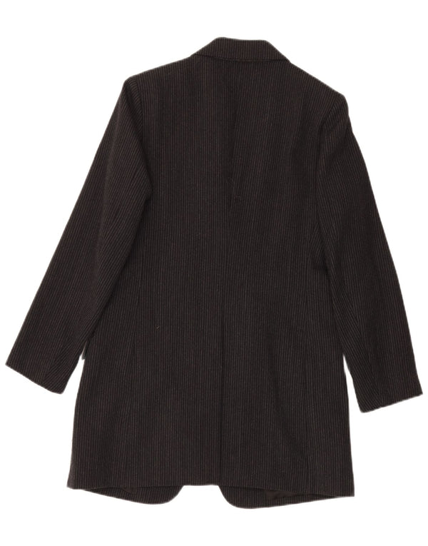 Alberto Biani Jachetă Blazer Femei IT 42 Medium Gri cu dungi Clasic