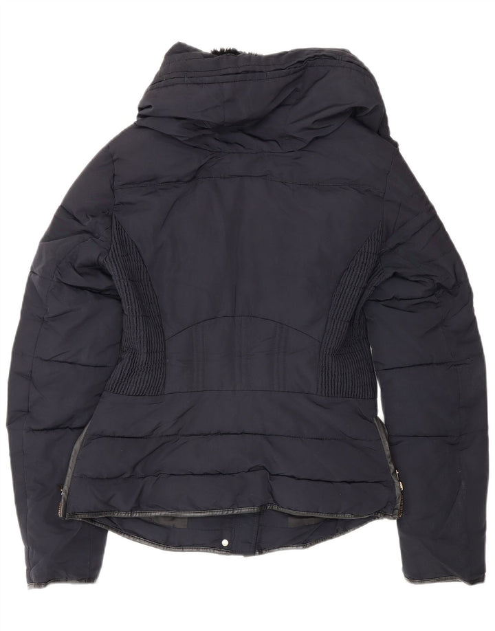 Jachetă căptușită pentru femei Zara UK 6 XS Bleumarin