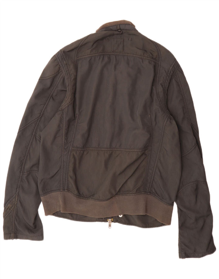 Jachetă bomber militară pentru bărbați Diesel UK 44 2XL Nylon negru