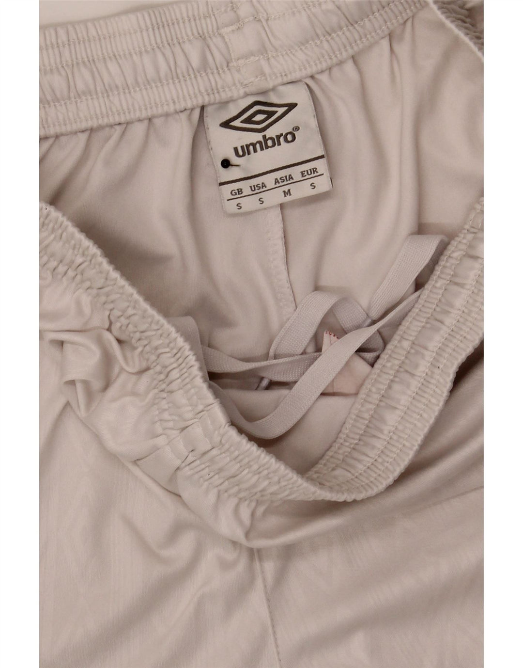 Pantaloni scurti sport Umbro pentru bărbați, poliester alb, mic