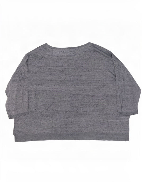 Bluză pentru femei Marks & Spencer, cu mâneci 3/4, Marea Britanie 20/22 2XL Albastru pete