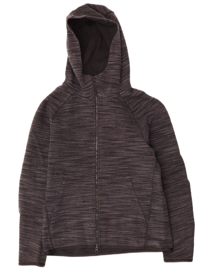 Pulover Nike pentru bărbați, cu fermoar, din bumbac mic, gri pete