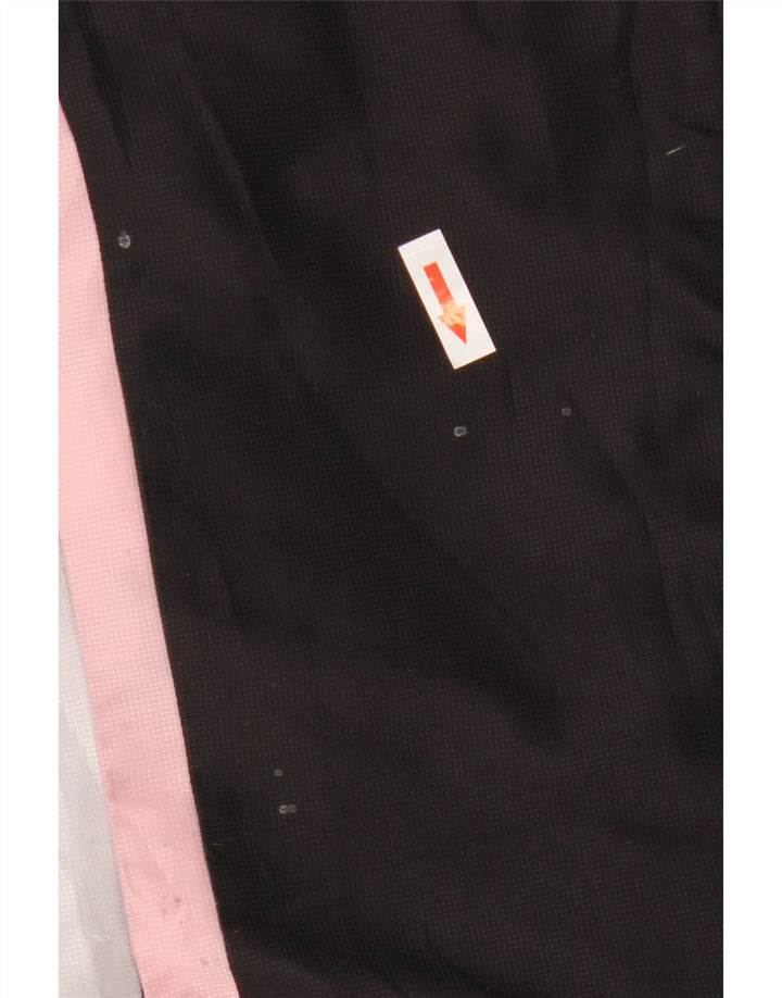 Jachetă de top pentru trening grafic Lotto pentru femei UK 10 Small Black Colorblock