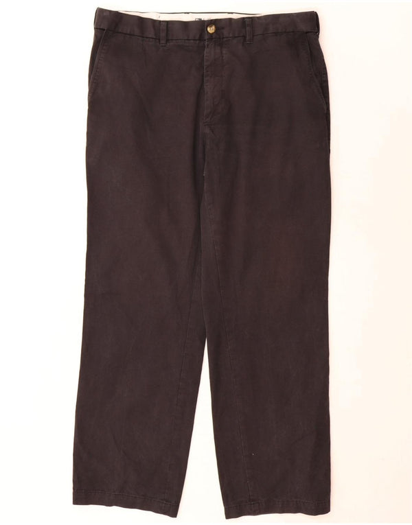 Marks & Spencer Pantaloni Chino Drepți Blue Harbour pentru bărbați L36 L31 Negru