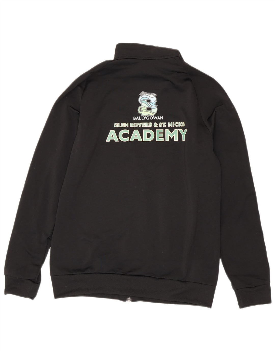 Jachetă de top pentru trening cu grafic pentru băieți Adidas 13-14 ani, poliester negru