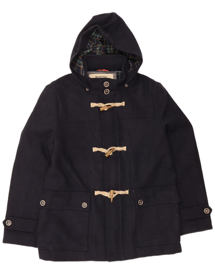 Jachetă duffle cu glugă BURTON pentru bărbați UK 40 mare, lână bleumarin