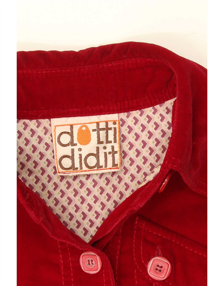 Cămașă Dotti Didit pentru femei din catifea UK 8 Small Red