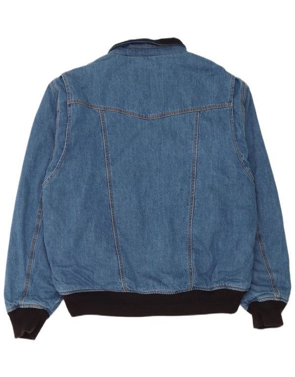 Jachetă Bomber Denim pentru bărbați Superdry UK 44 2XL Bumbac albastru