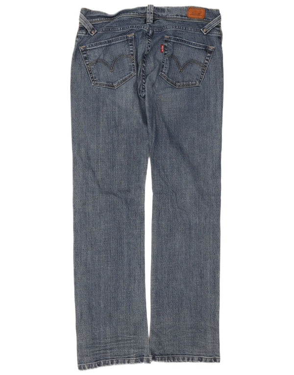 Blugi drepti pentru femei Levi's 504 W29 L32 Bumbac albastru
