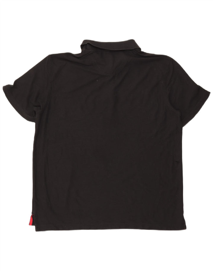 Tricou polo pentru bărbați IZOD 2XL bumbac negru