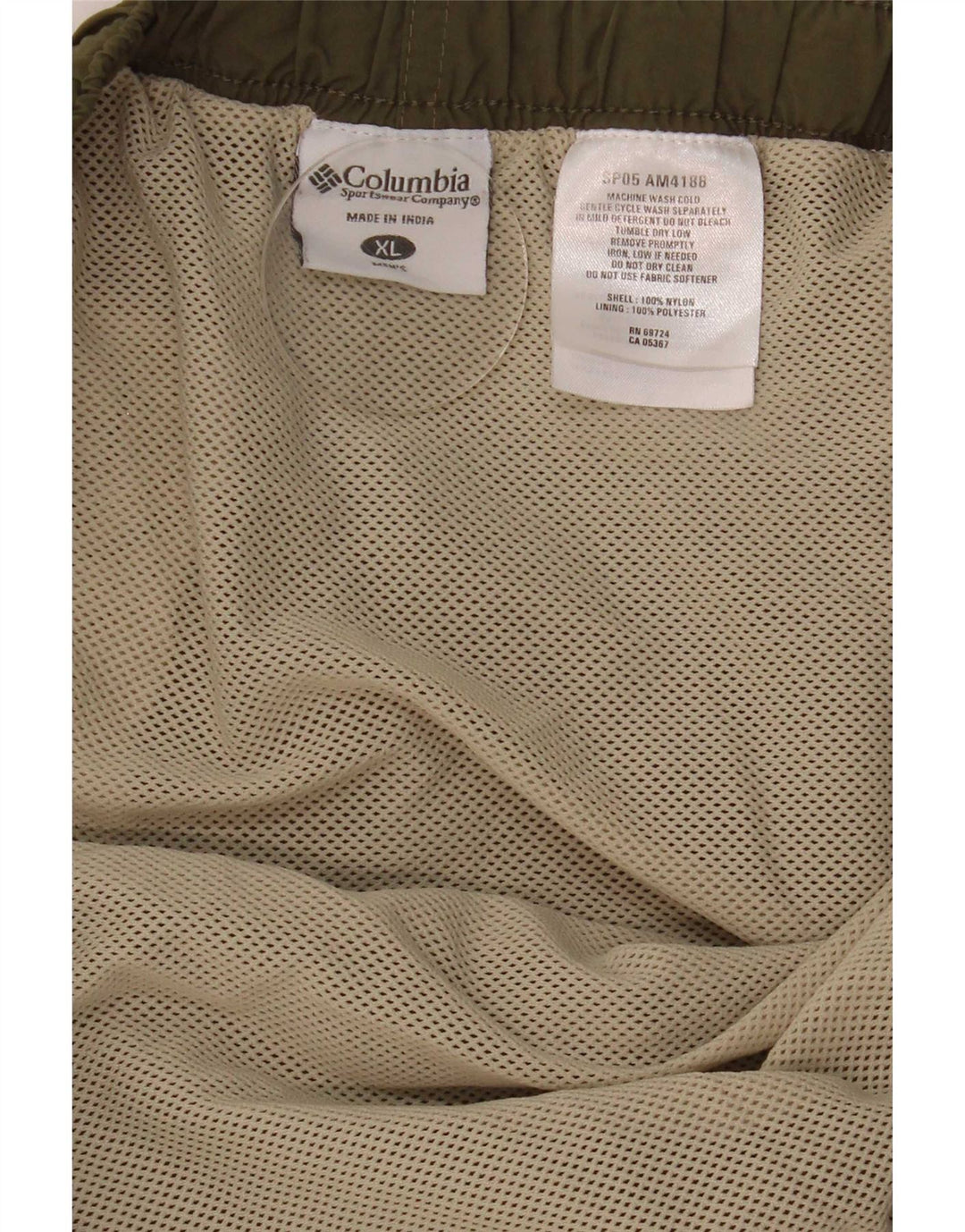 Pantaloni scurți de înot Columbia pentru bărbați XL din nailon kaki