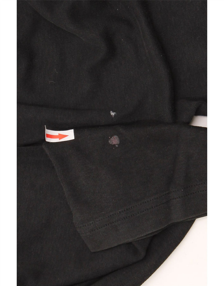 HUGO BOSS Top pentru bărbați cu mânecă lungă XL, bumbac negru