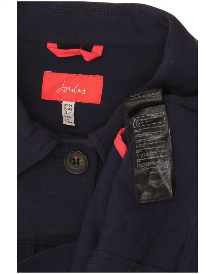 Jachetă Bomber Crop pentru damă Joules UK 14 Mare Poliester bleumarin