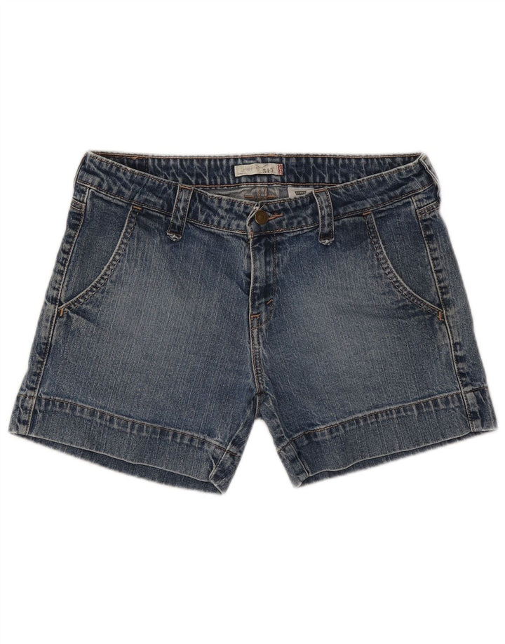 Pantaloni scurți din blugi pentru femei LEVI'S 545 US 10 Large W32 Blue Bumbac