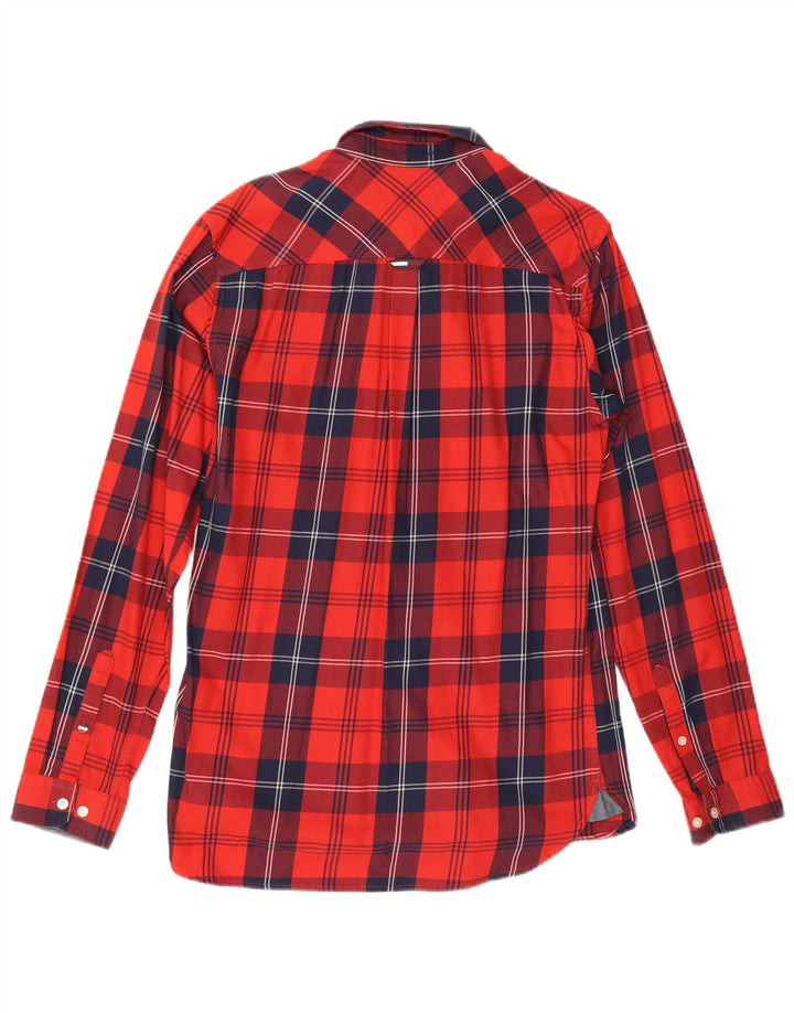 Cămașă pentru bărbați Tommy Hilfiger, cu tăiere obișnuită, roșu mediu din bumbac