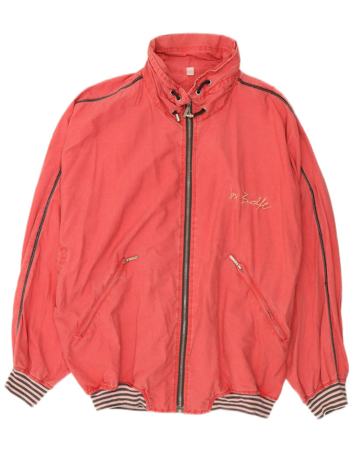 Jachetă Bomber oversized vintage pentru femei IT 44 bumbac roz mediu