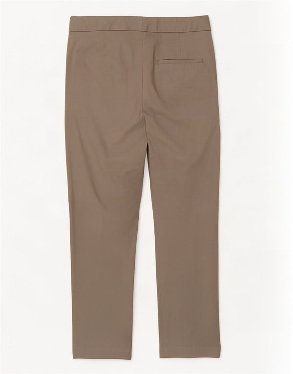 Marks & Spencer Pantaloni de costum crop pentru femei UK 10 Small W27 L23 Bej Bumbac