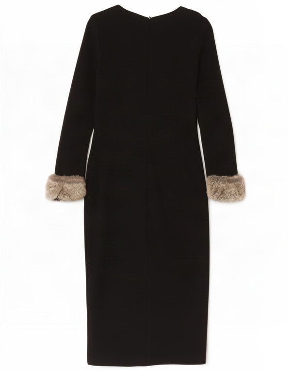 Rochie teacă cu mânecă lungă pentru femei Luisa Spagnoli IT 42 Medium Black