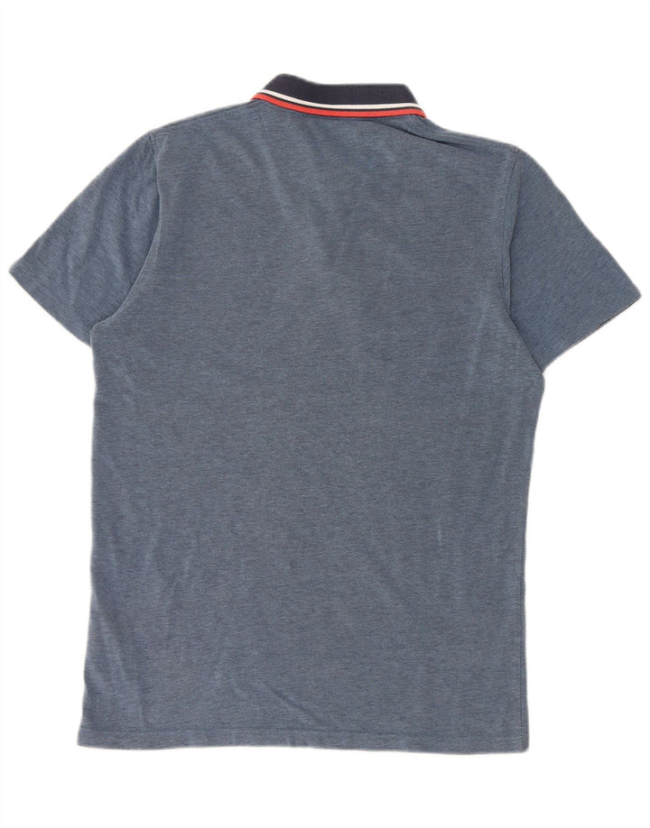 Cămașă polo Jack & Jones pentru bărbați, bumbac color bloc, albastru mediu