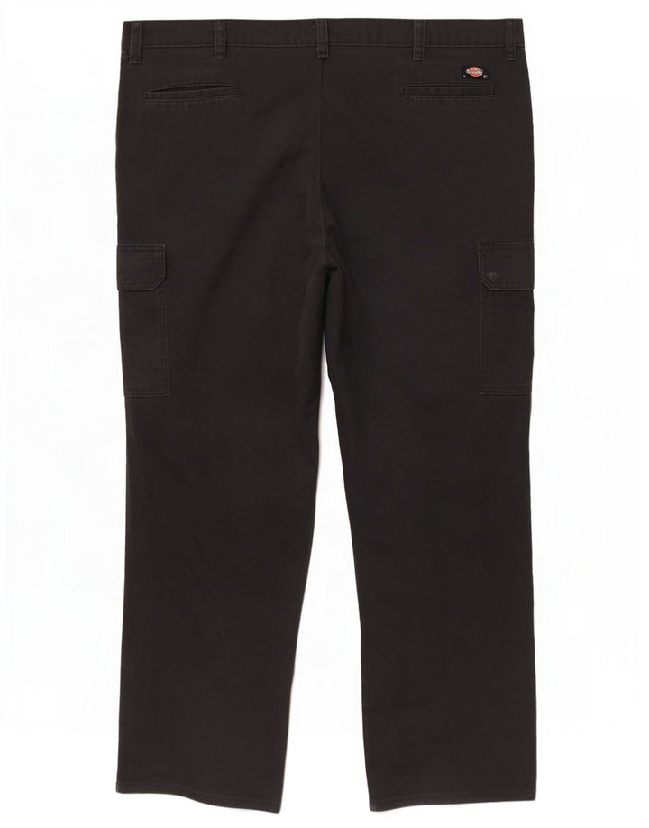 Pantaloni cargo drepti pentru bărbați Dickies W42 L32 poliester negru