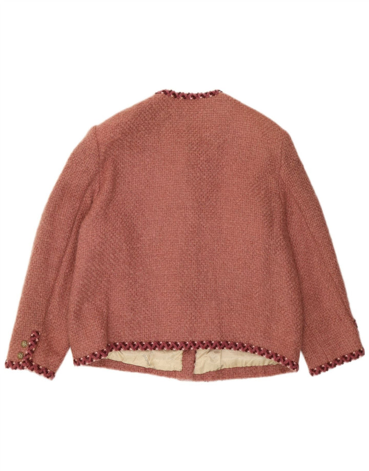 Jachetă vintage pentru femei cu 5 nasturi, roșu mediu UK 14