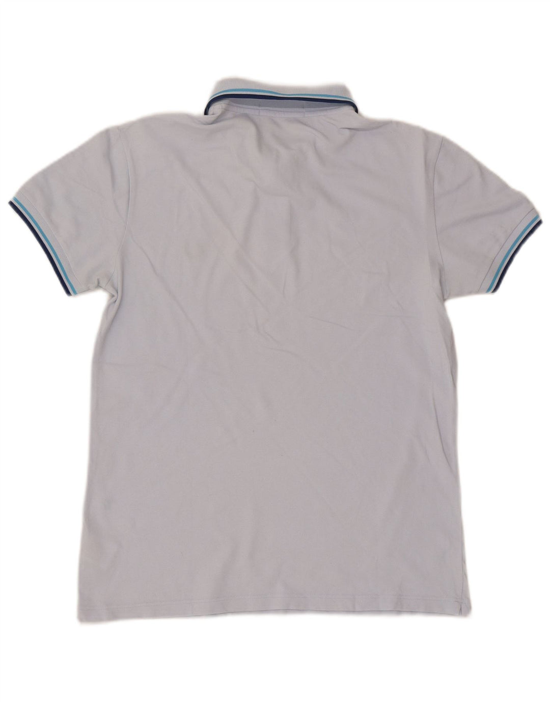Cămașă polo Fred Perry pentru bărbați, bumbac cu dungi albastre medii
