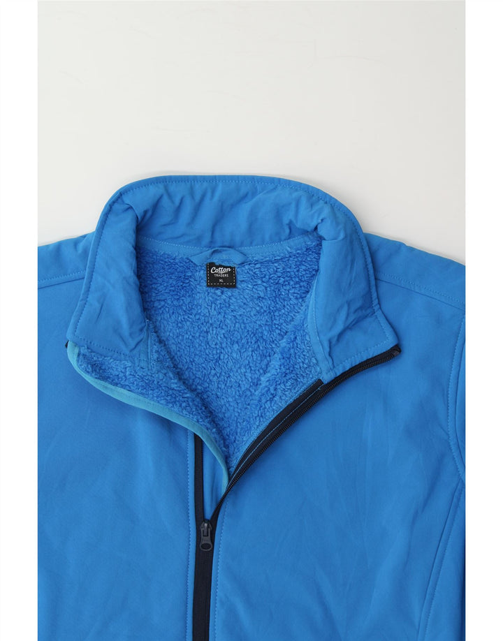 COTTON TRADERS Mens Tracksuit Top Jacket XL Blue Polyester Vintage Cotton Traders and Second-Hand Cotton Traders from Messina Hembry 