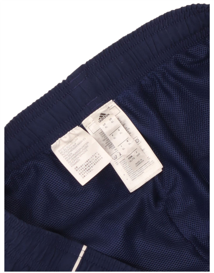 Pantaloni de trening pentru bărbați Adidas XL, poliester bleumarin