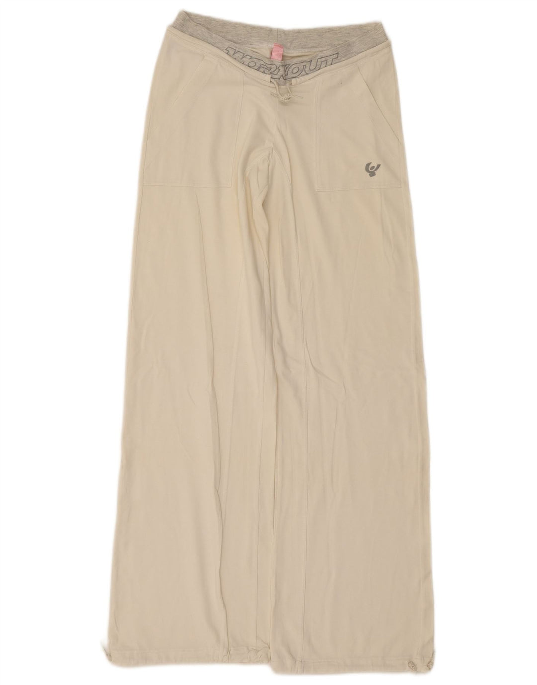 Pantaloni de trening grafic pentru femei Freddy UK 12 Medium White Colorblock