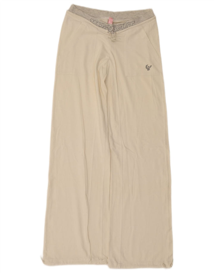 Pantaloni de trening grafic pentru femei Freddy UK 12 Medium White Colorblock
