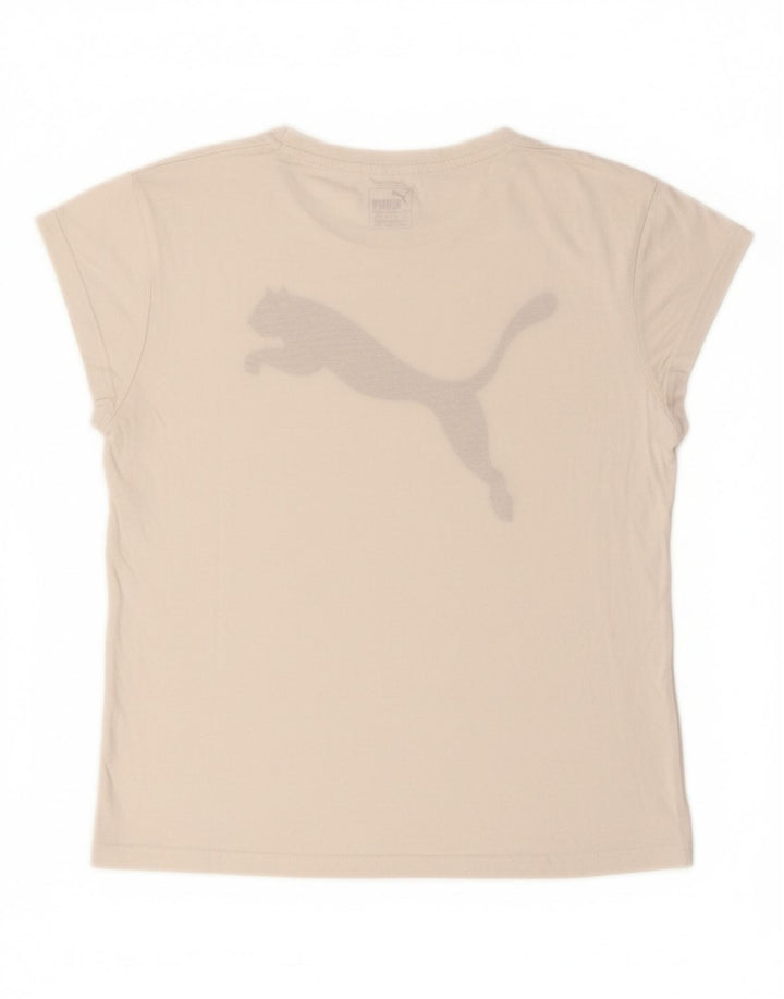 PUMA Womens Graphic T-Shirt Top UK 10 Small White Vintage Puma and Second-Hand Puma from Messina Hembry 