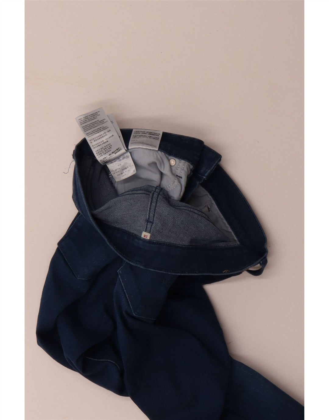 Blugi skinny de damă LEVI'S W28 L26 Bumbac albastru