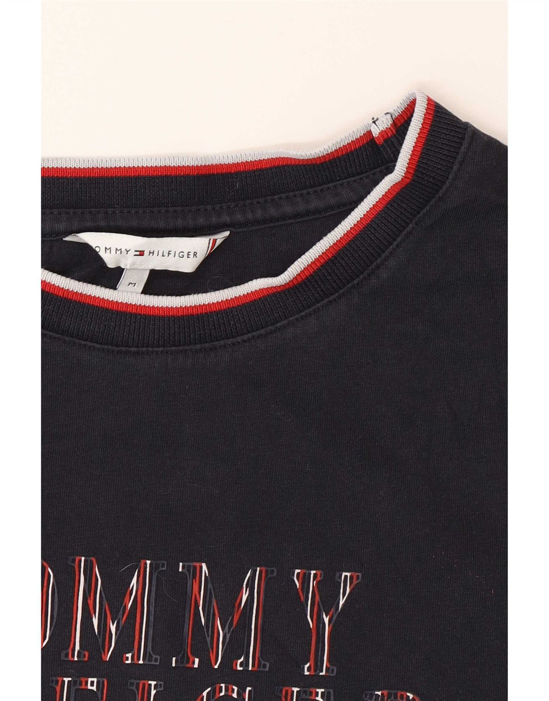 Tricou grafic pentru bărbați Tommy Hilfiger Top Mediu Bleumarin