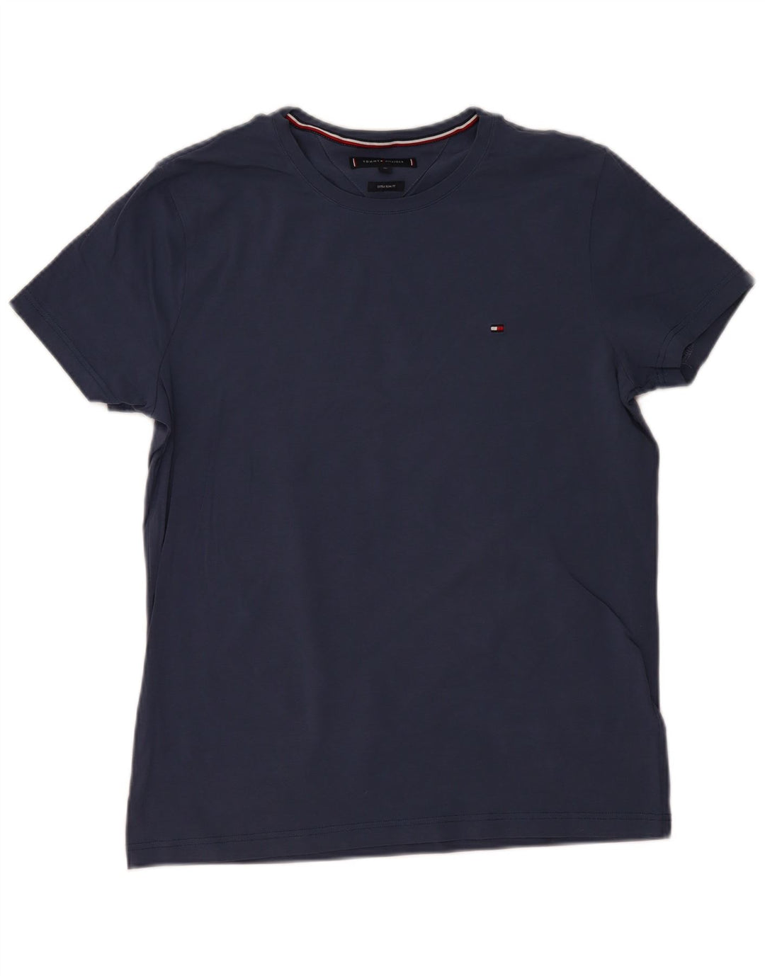 TOMMY HILFIGER Tricou Bărbați Extra Subțire Top XL Bumbac Bleumarin