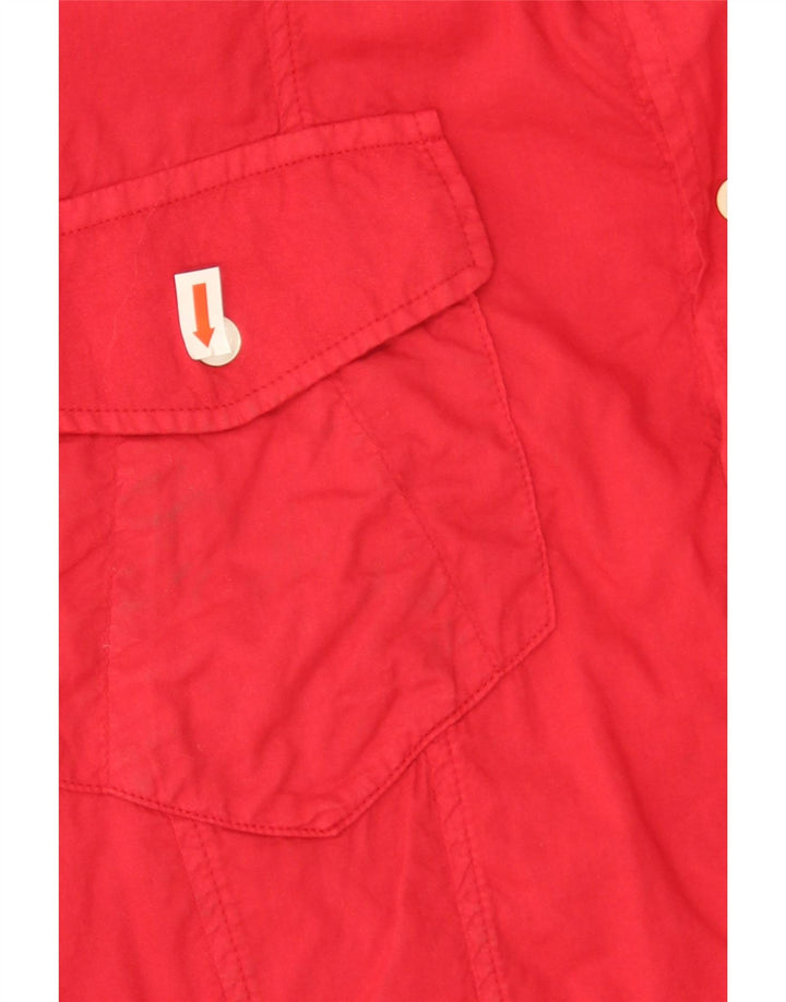 Cămașă cu mânecă scurtă pentru femei Iceberg UK 20 2XL Bumbac roșu