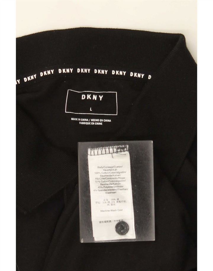 Tricou polo pentru bărbați Dkny, mare, negru, bumbac