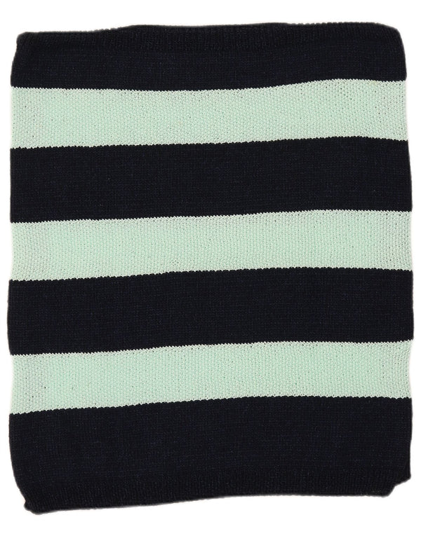 Vintage Womens Vest Tank Top UK 14 Large Black Striped
