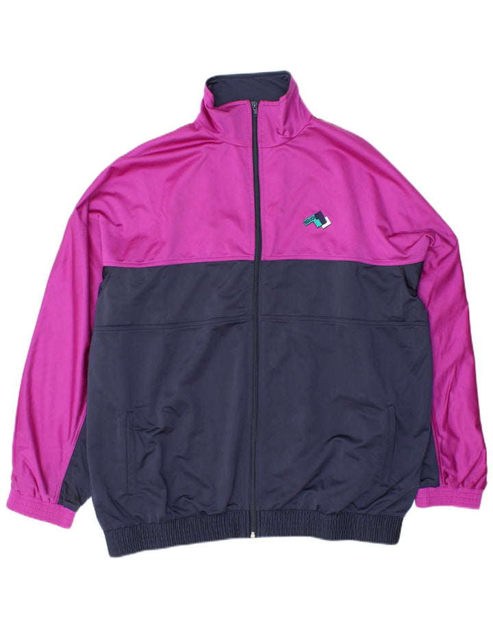 Jachetă de trening BRUGI pentru bărbați, XL, albastru bleumarin, poliester color bloc