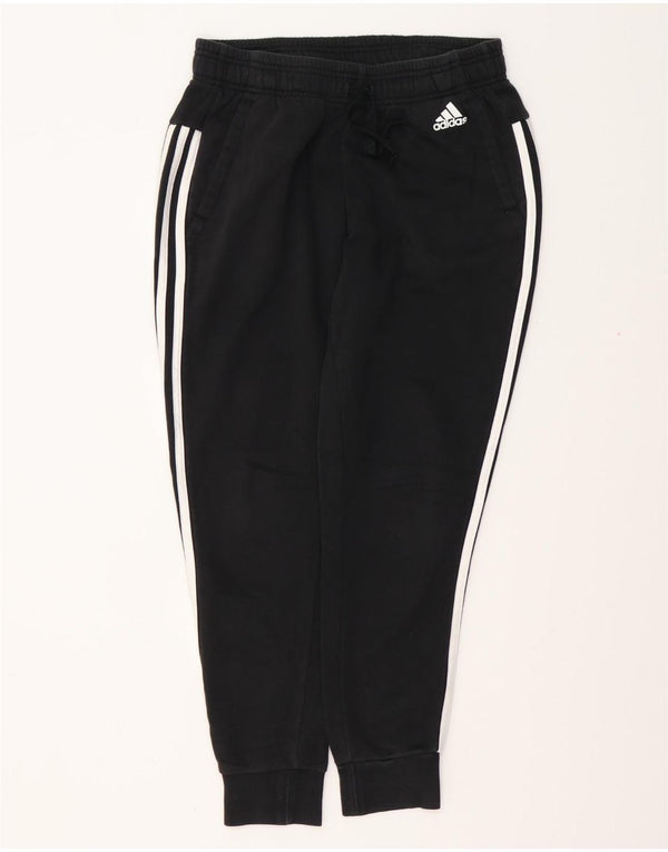 Pantaloni de trening pentru femei ADIDAS Joggeri UK 8/10 Bumbac negru mic