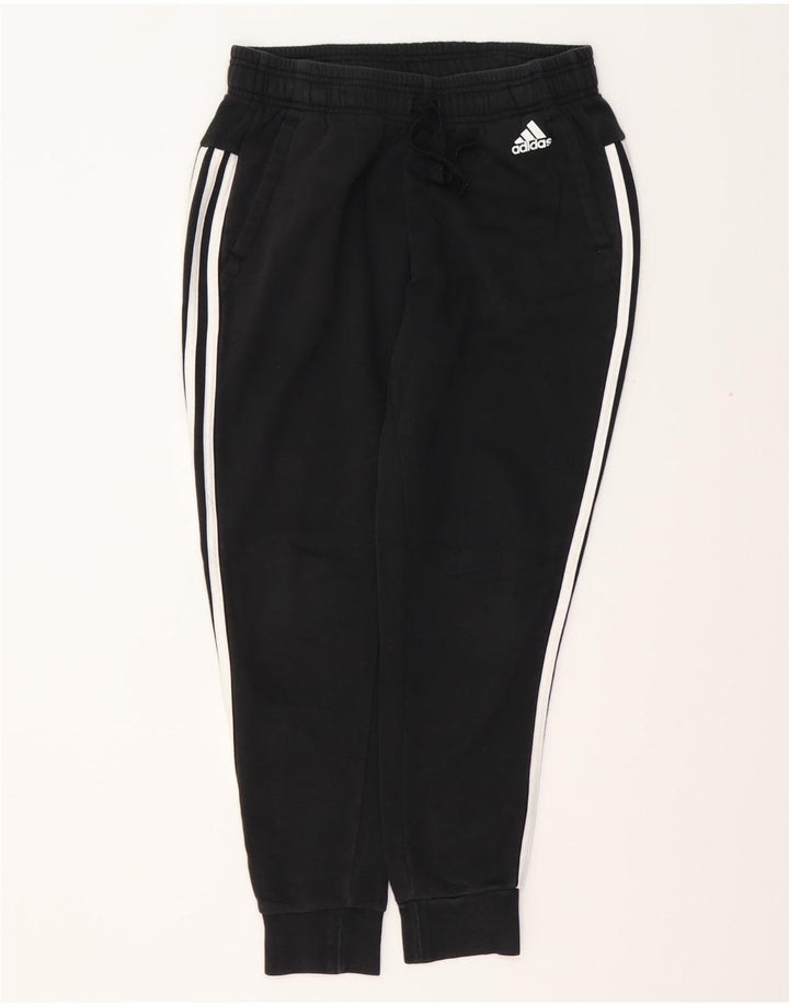 Pantaloni de trening pentru femei ADIDAS Joggeri UK 8/10 Bumbac negru mic