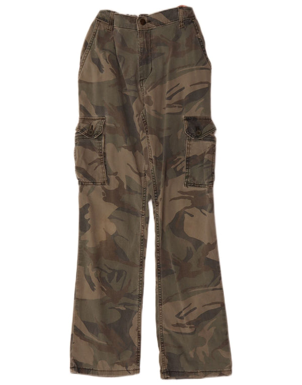 Pantaloni cargo drepti pentru băieți Wrangler 11-12 ani W22 L27 kaki camuflaj