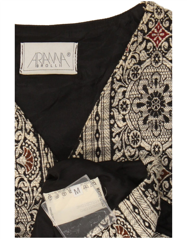 Vestă Arianna pentru femei UK 14 Medium Black Paisley Microfibres