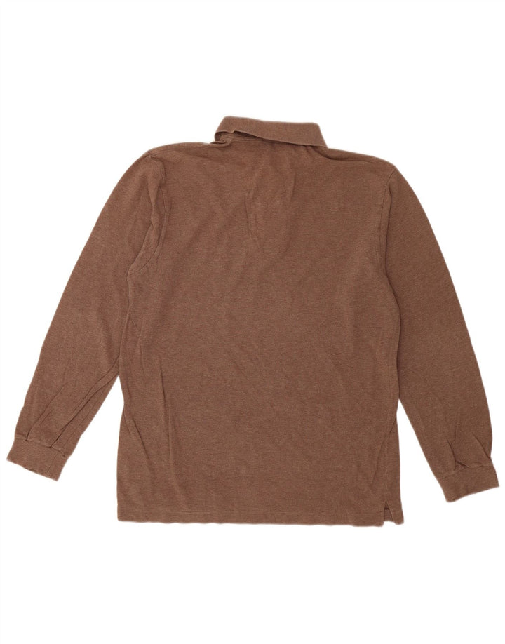 Sergio Tacchini Tricou polo cu mânecă lungă pentru bărbați EU 46 Mic Bej