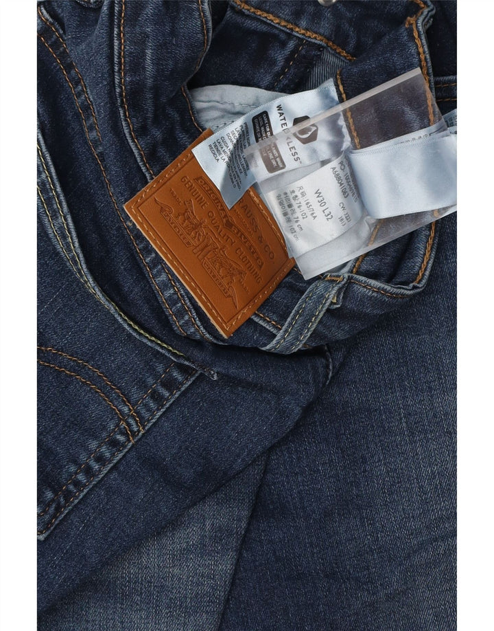 Blugi cu talie înaltă pentru femei LEVI'S 725, W30 L32, bumbac bleumarin