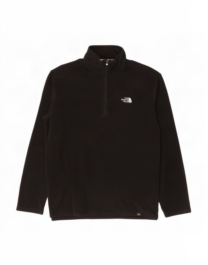Jumper The North Face pentru bărbați, cu fermoar și gât, poliester mediu negru