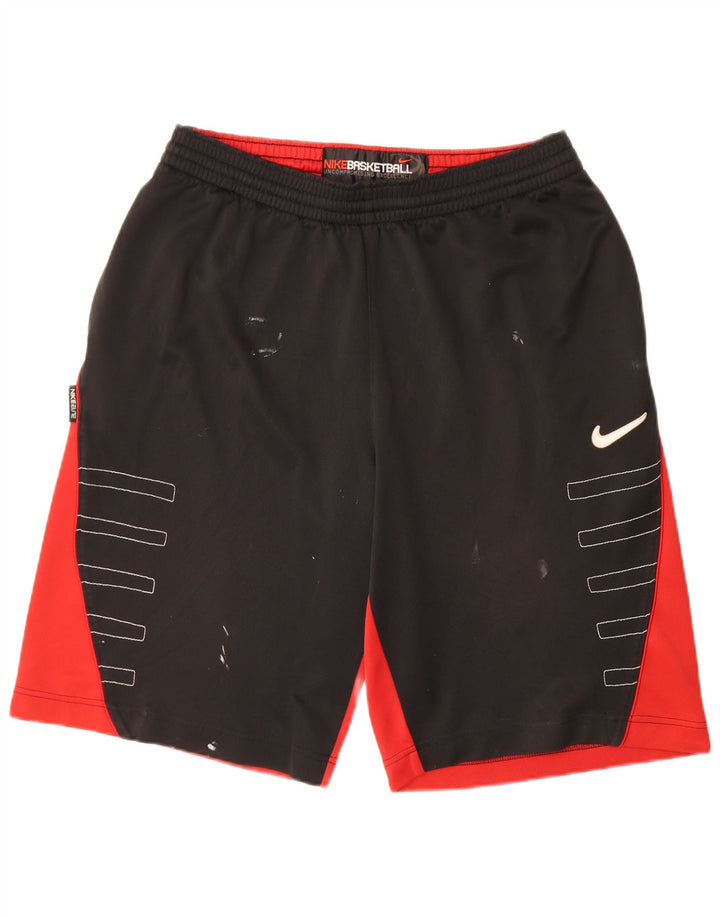 Pantaloni scurți sport grafic Nike pentru bărbați, mari, negru, din poliester