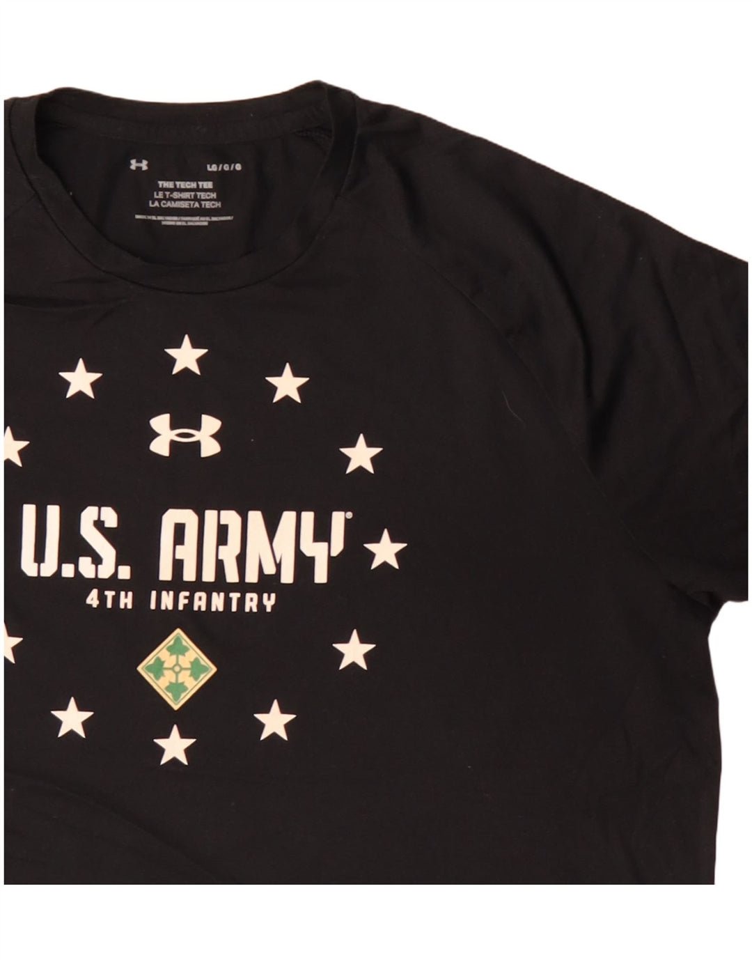 Tricou grafic Under Armour pentru bărbați Army SUA Top mare negru