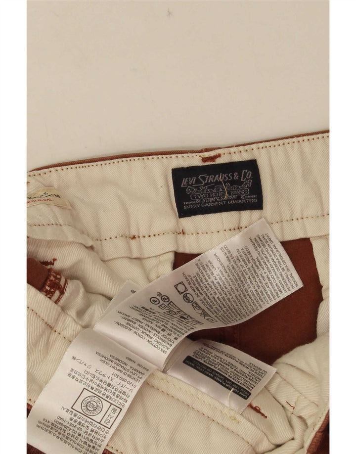 Pantaloni scurți chino pentru bărbați Levi's W29, bumbac maro mediu